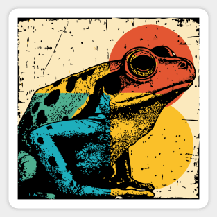 Red-Eyed Tree Frog Retro Pop Art | Rainforest Animal Sticker